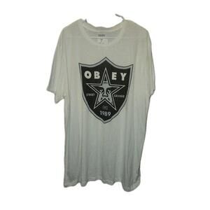 OBEY STREET SAVAGE POSSE ANDRE THE GIANT WHITE T SHIRT SIZE 2XL 🔥 NEW